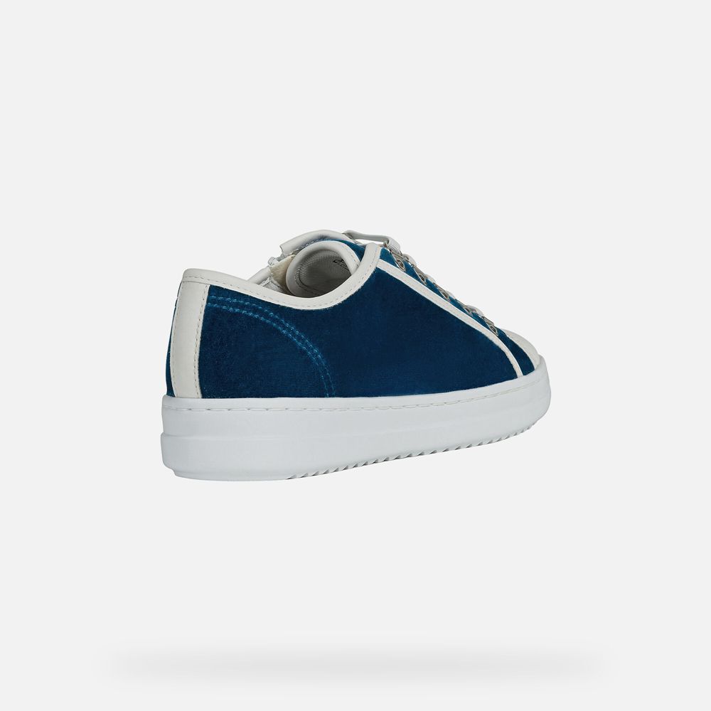 Basket Geox Pontoise - Bleu/Blanche - Femme 285739-ZRT